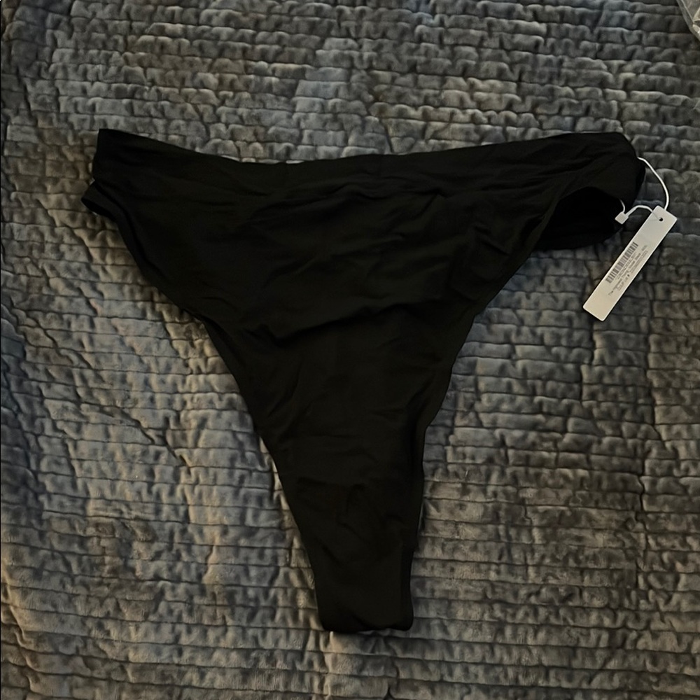 CUUP Bitter Soft Black High-Waisted Thong Underwear